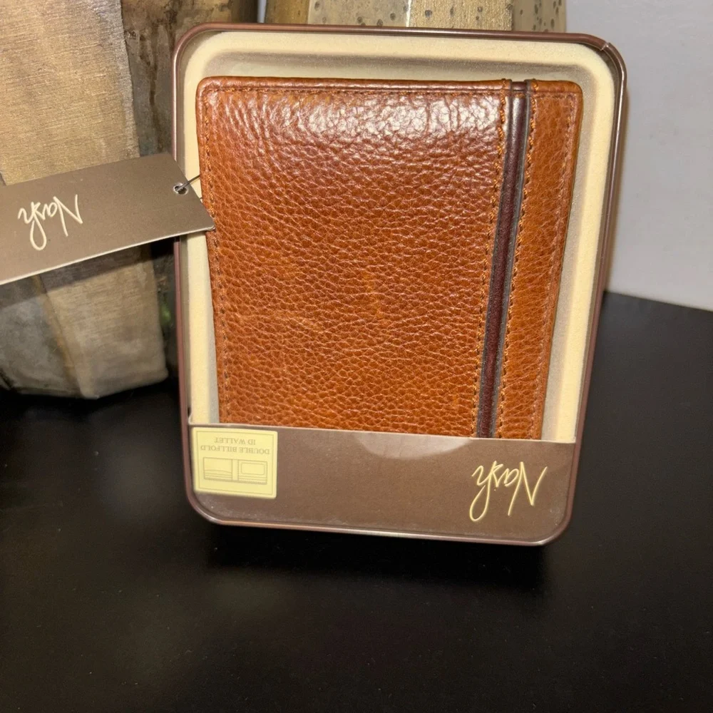 Zyon Tan Leather Wallet for Men